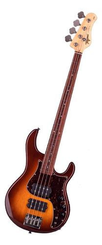 Baixo Tagima Fusion H2 Sb Df/bk 4 Cordas Cor Sunburst Brasil Acabamento Do Corpo Envernizado Cor Honeyburst Orientação Da Mão Destro