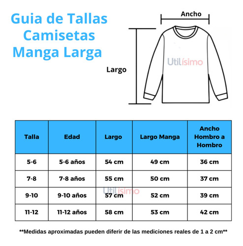 Camiseta Algodón Manga Larga Niña Cuello Redondo