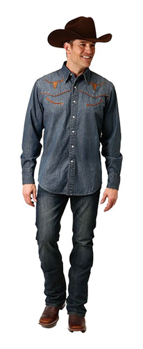 Camisa Vaquera Denim Lavado Medio 