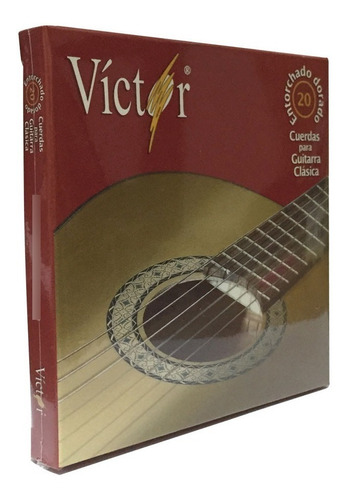Cuerdas 20 Guitarra Clasica Acústica Victor Nylon