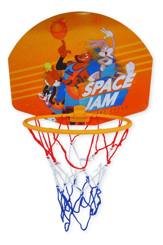 Kit Tabela De Basquete Infantil Space Jam Com Bola E Bomba