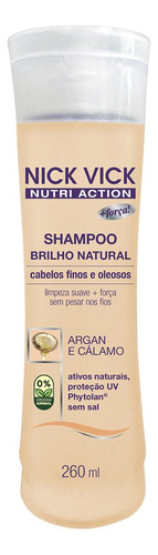 Shampoo Nick Vick Nutri Brilho Natural 260ml