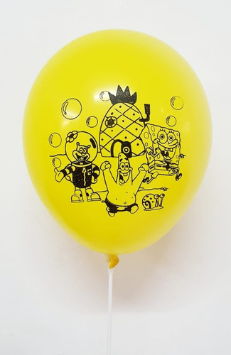 20 Globos Impresion Bob Esponja, Nuevo 12 PuLG.apto Helio