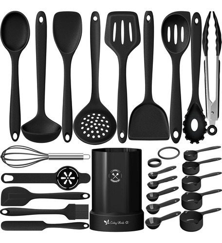 Juego De 25 Utensilios De Silicona Resistente Al Calor