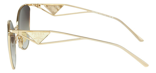 Prada Spr 50zs Zvn-3d0 Irregular Pale Gold Brown Gradient (Usado)
