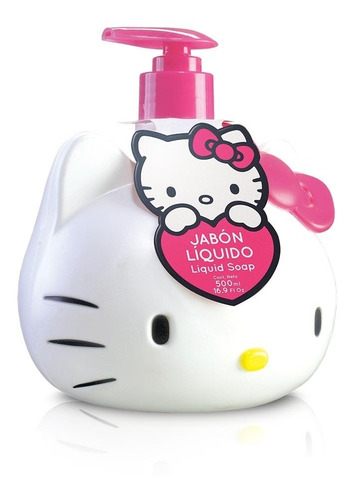 Jabón Líquido Hello Kitty 3d 500ml Algabo
