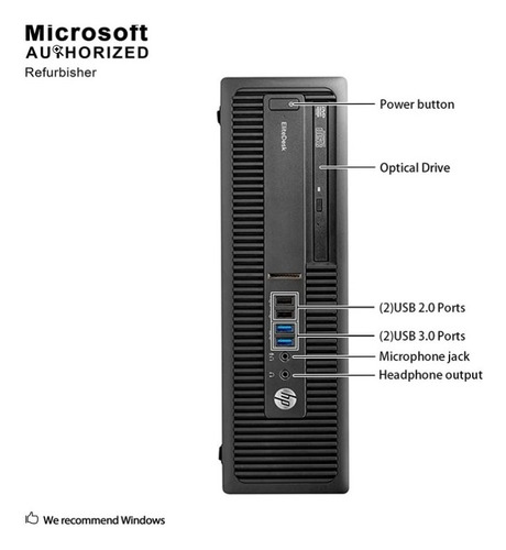 Imagen 3 de 8 de Computador Hp Prodesk I5 6gen 8gb Ssd 256, Sff Ddr4