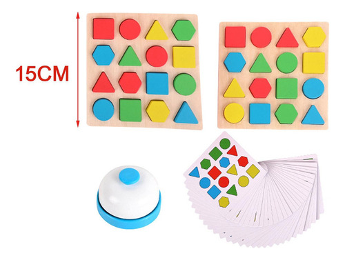 , Juego De Mesa Con Forma Geométrica, Juguete Educativo