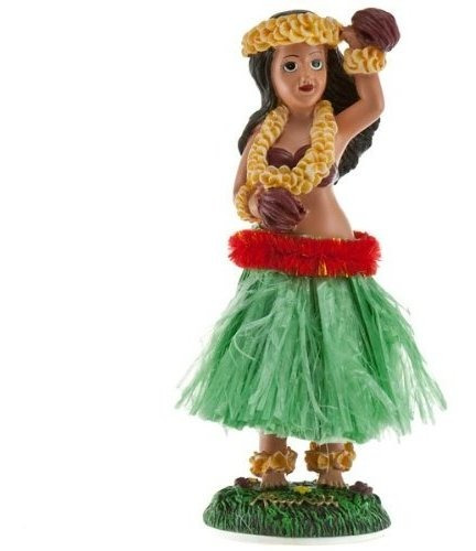 Chica Hawaiana De Hula Con Tablero De Flores Muñeca 65 PuLG