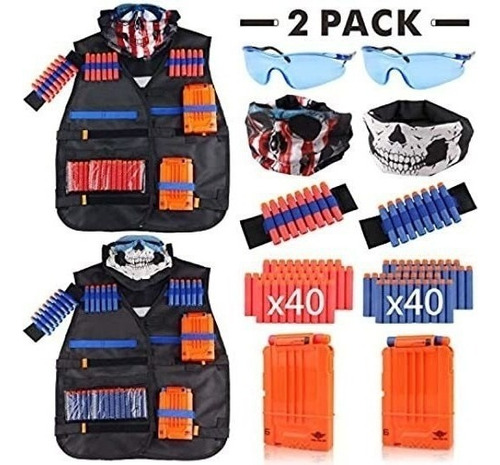 Chalecos Tácticos Para Pistola Nerf Nstrike Elite Doble Pack