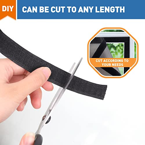 Ic Screen Door Hook&loop Featuring Heavy Duty Nylon Hoo...