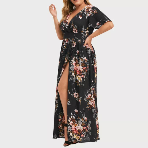 Vestidos Para Dama Floreado Talla Extra De Fiesta Elegantes