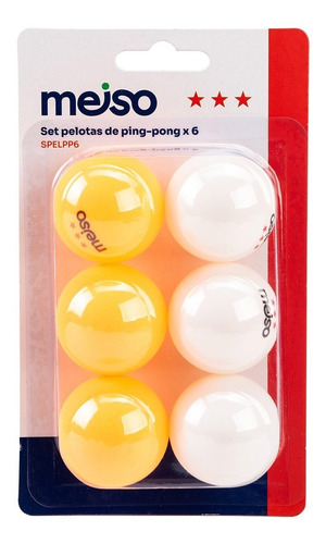 Pelotas De Ping-pong X6 Diám De 40 Mm Peso 2,74 Y 2,79 G