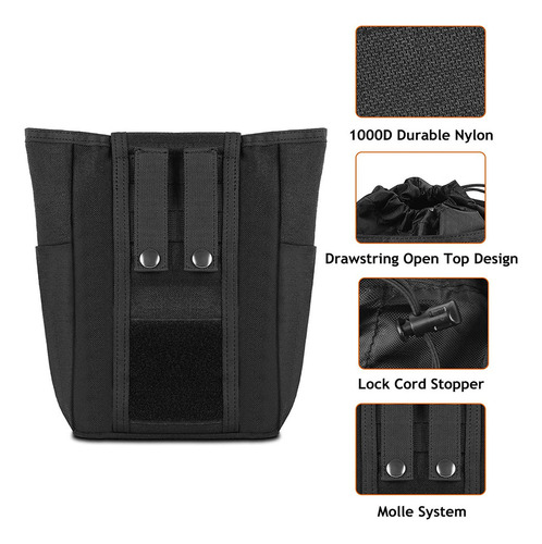 Bolsa Plegable Táctica Molle Dump Drop, Cintura Plegable, 42