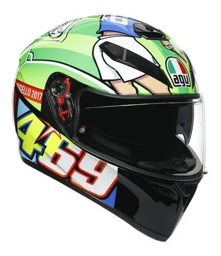 Resplandor Converger raro Cascos Italianos Para Moto / Agv K3 Sv Rossi Mugello 2017 | Cuotas sin  interés