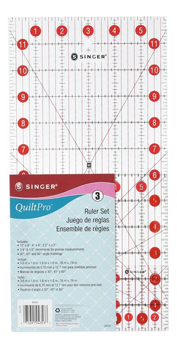 Juego De Reglas Para Costura Quiltpro© Singer