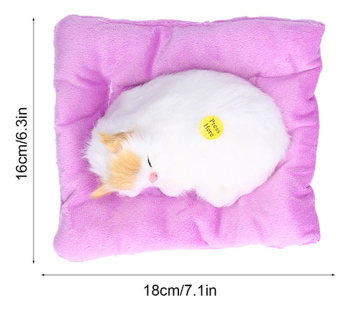 Simulación De Juguete De Gatito Durmiendo Con Gatos Falsos