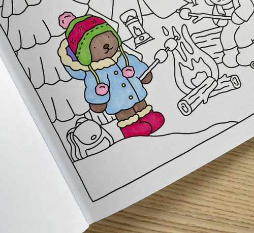 Livro De Colorir Bobbie Goods Capa Dura 50 Páginas De Desenhos Em Folha A5 180gr Boobie Goods