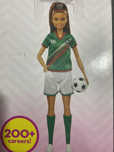 Muñeca Barbie Futbolista You Cant Be Anything (verde Y Rojo (Usado)