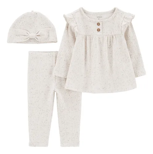 comprar Set 3 Piezas De Algodón, Pantalón, Blusa Y Gorro Carters 1