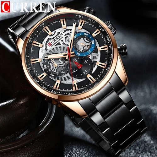 Reloj De Cuarzo Curren 8391 Con Correa De Acero Para Hombre