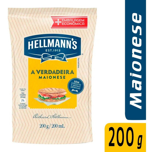 Maionese Hellmanns Sache 200g Embalagem Economica 84172469