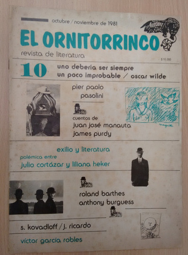 El Ornitorrinco Revista De Literatura Varios Números
