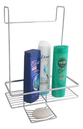 Suporte Porta Shampoo Saboneteira Banheiro Encaixe No Box