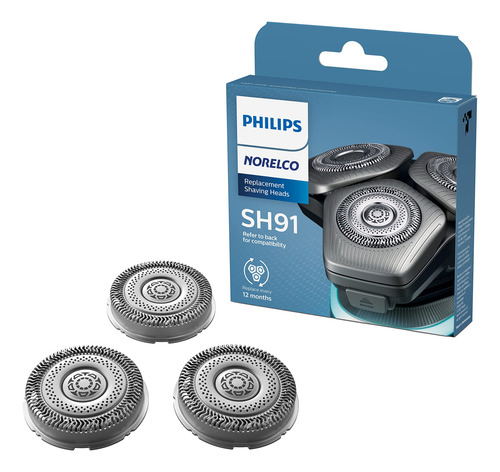 Cabezales De Afeitado De Repuesto Philips Norelco Sh91/52 Pa