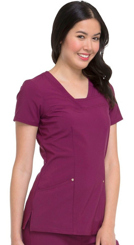 Top Premium De Uniformes Clinicos Heartsoul Color Burdeo