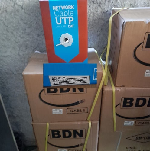 Cable Utp Bdn Categoría 5e 24awg 100% Cobre