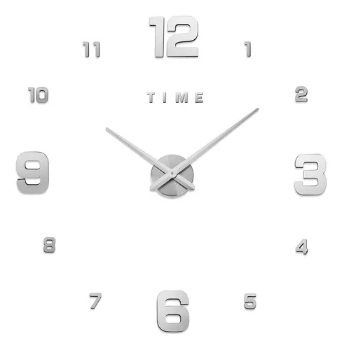 Reloj De Pared De Cocina Con Cubiertos Plata Y Blanco 20 Cms