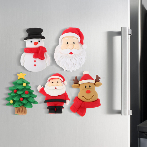 Abalorios Magnéticos De Navidad For Nevera, 5 Unidades