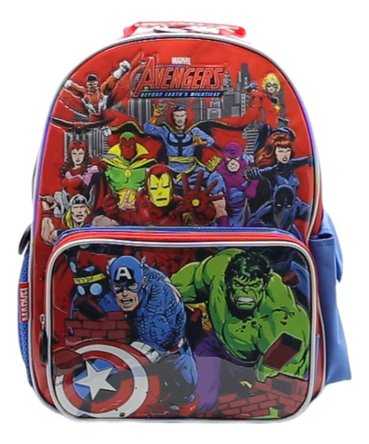 Mochila Escolar Cresko Avengers Espalda 16p Infantil Color Sp038
