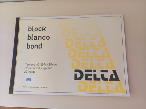 Block Rotulado A3 20 Hoja Marca Delta