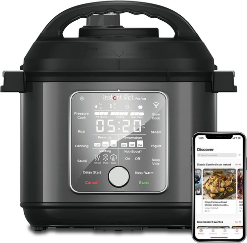 Olla A Presión Instant Pot, Pro Plus, Wi-fi, Smart, 10 En 1