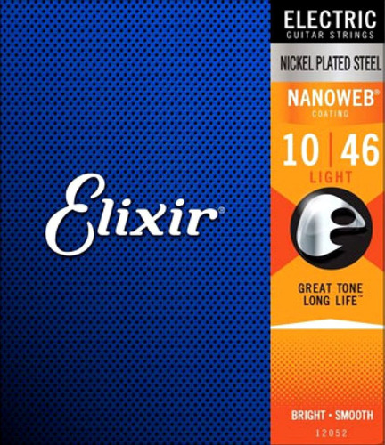 Elixir 12052 Encordado P/ Electrica 010 Nickel Plated Steel 