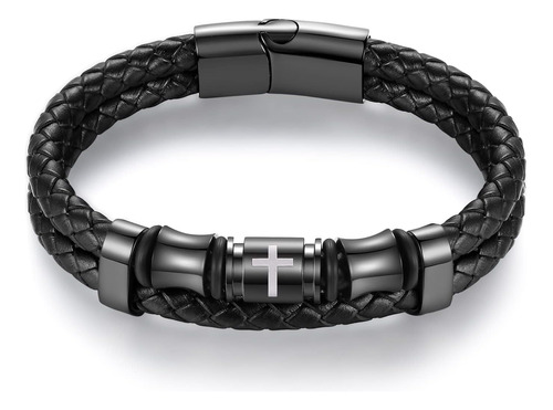 Asuwish Versículo De La Biblia Pulseras Cruzadas Para Hombre