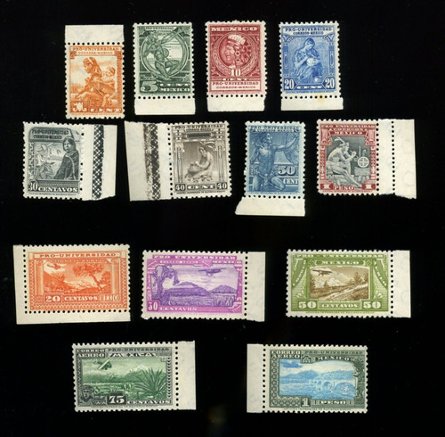 Timbres Pro Universidad De 1934, Son 8 Ordinarios Y 5 Aereos