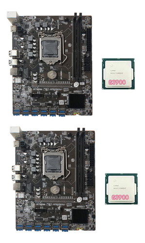 2 Placas Base De Minería B250c Con Cpu G3900, 12 X Pcie A Us