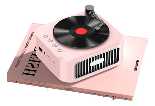 Mini Altavoz Portátil Retro Con Bluetooth Y Grabadora