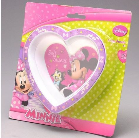 Imagem 3 de 3 de Prato Fundo Para Microondas Minnie - Multikids