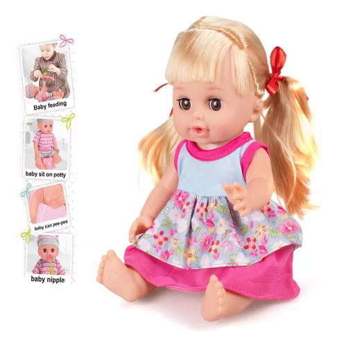 Muñeca Bebe Con Accesorios Y Sonido
