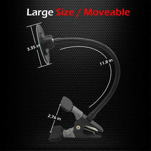 Ampper Espejo De Seguridad Con Clip, Espejo Convexo Para Cub