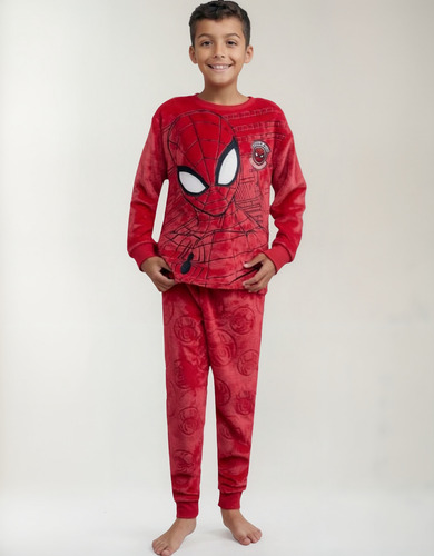 Pijama Spiderman Marvel Niños Felpa Suave