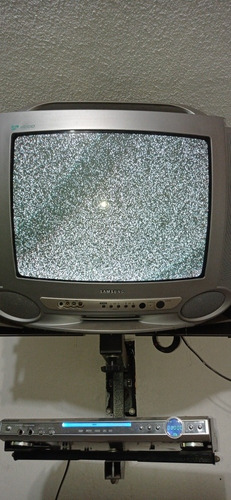 Imagen 1 de 6 de Televisor Samsung Clásico 20 Y Dvd Hyundai En Buen Estado