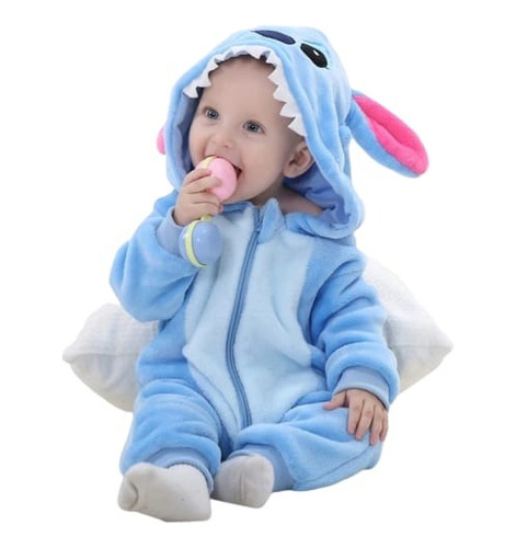 Enterizo Pijama Stitch Para Bebes Importado 