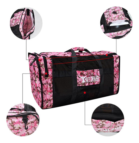 Bolsa De Lona Para Buceo, Bolsa De Viaje Multiusos, Rosa