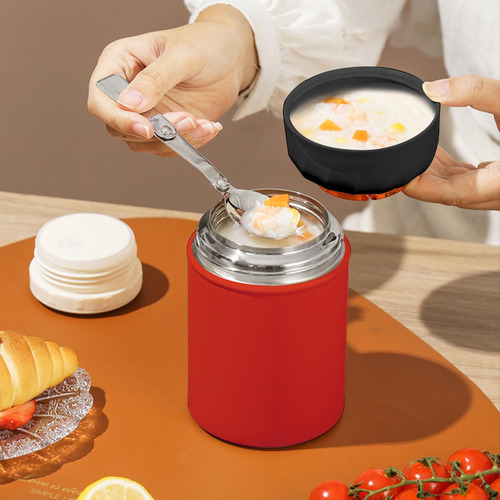 Termos Comida Y Liquido Buffer Multiproposito 850ml +cuchara