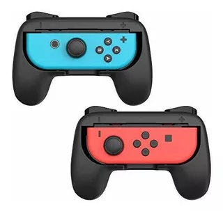 2 Grips Para Controles Joycon Nintendo Switch Negro